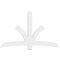 Ekena Millwork Davenport Architectural Grade PVC Gable Bracket, 84"W x 52 1/2"H x 2"D x 6"F, 15/12 Pitch GBP084X53X0206DAV00 - alternate 4